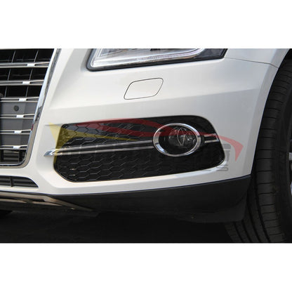 2X For 2013-2017 Audi Q5 W/ S-Line Pkg Front Bumper Fog light Cover Grill Chrome 2X For 2013-2017 Audi Q5 W/ S-Line Pkg Front Bumper Fog light Cover Grill Chrome