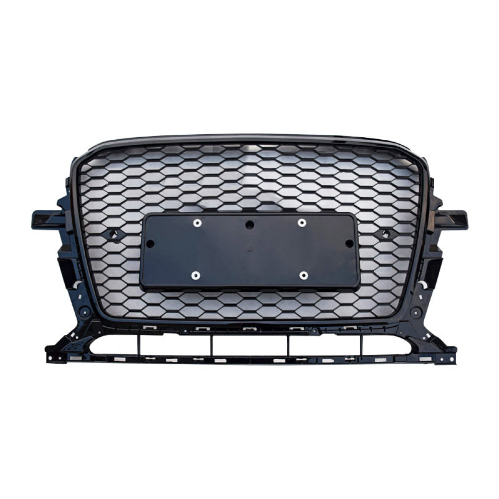 2013-2017 Audi Rsq5 Style Honeycomb Grille | B8.5 Q5/Sq5 Black Frame Mesh / Yes Front Camera Grilles