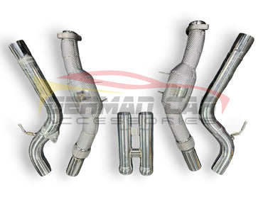 2013-2017 Mercedes S63 Amg Downpipes | W222 Yes Heat Shield / 200 Cell Euro 6 Sport High Flow Cat
