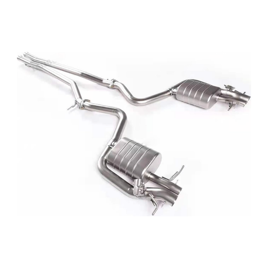 2013-2017 Mercedes S500/S550 Valved Sport Exhaust System | W222/C217 Stainless Steel / Chrome Tips