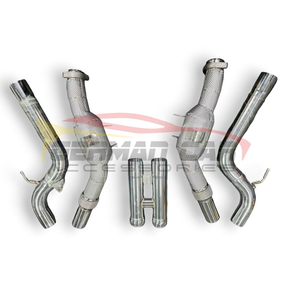 2013-2017 Mercedes S63 Amg Downpipes | W222 Yes Heat Shield / 200 Cell Euro 6 Sport High Flow Cat