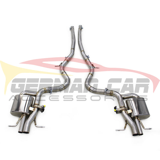 2013-2017 Mercedes S63 AMG Valved Sport Exhaust System | W222/C217 Stainless Steel Exhaust / Chrome Tips Exhausts
