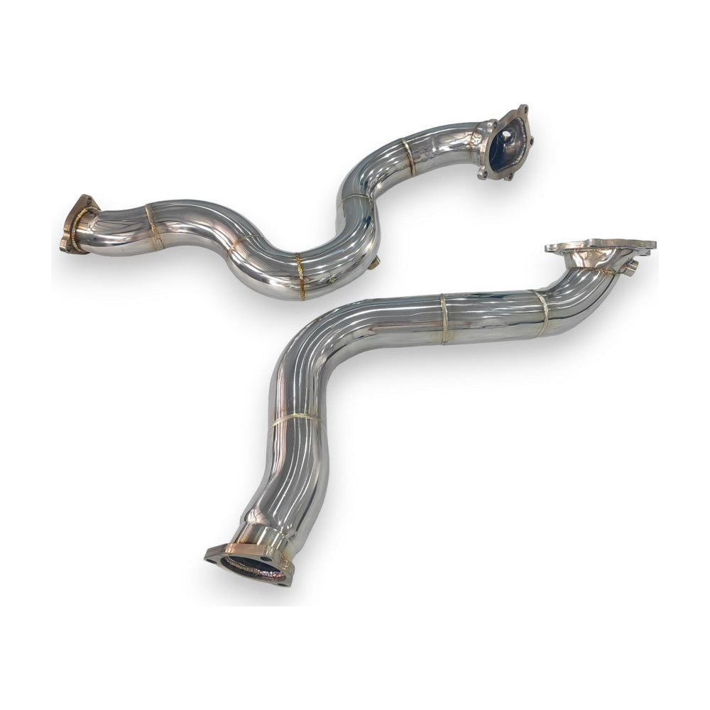 2012-2018 Audi S6/S7 Front Race Pipes | C7/C7.5 No Heat Shield / Racing Downpipe (No Cat)