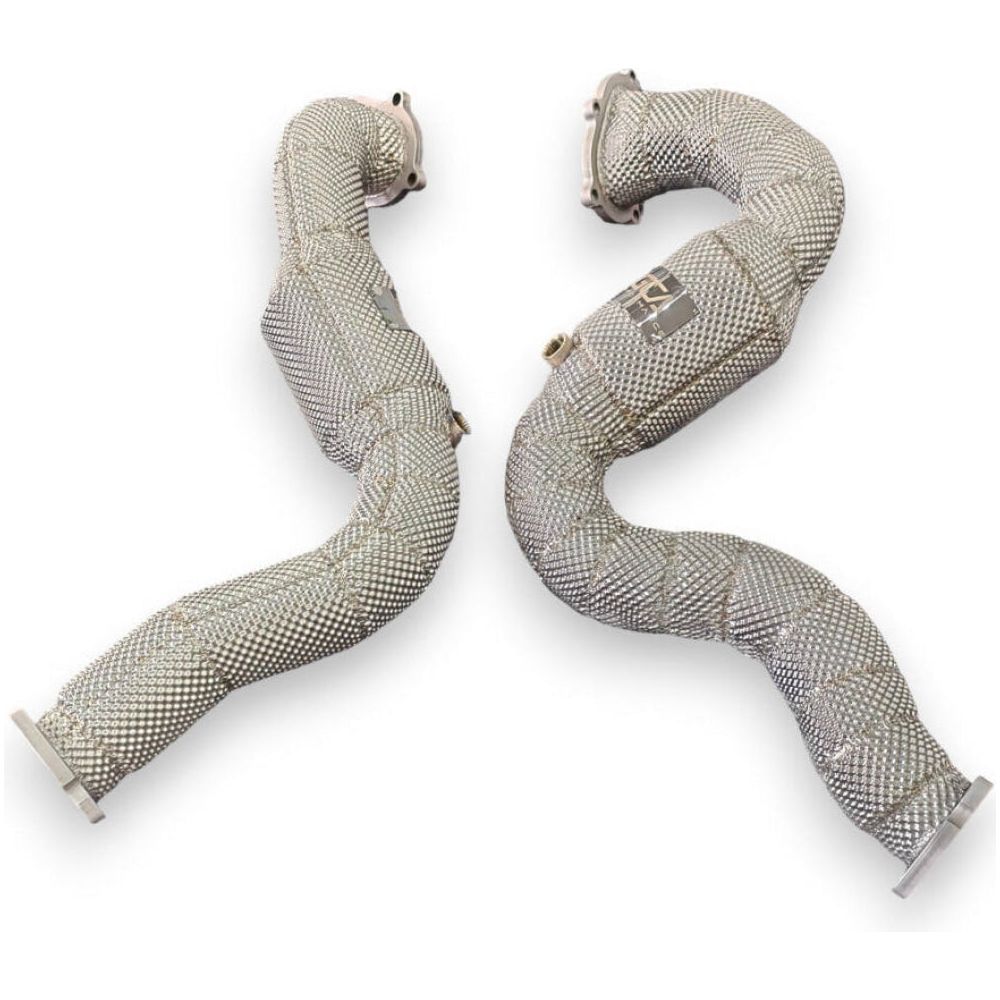 2013-2018 Audi S6/S7 Downpipes | C7/C7.5 Yes Heat Shield / Racing Downpipe (No Cat) Front Race Pipes