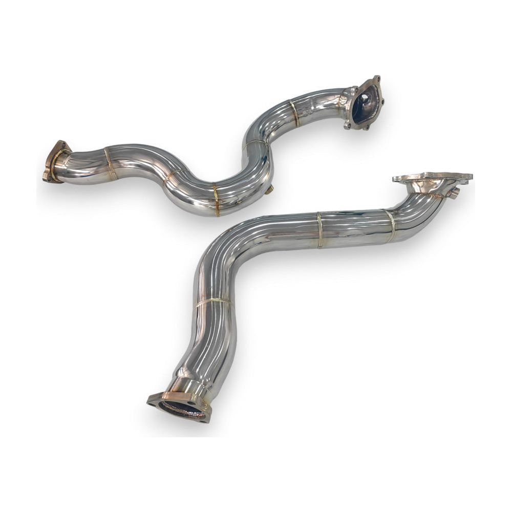 2013-2018 Audi Rs6/Rs7 Downpipes | C7/C7.5 No Heat Shield / Racing Downpipe (No Cat) Front Race