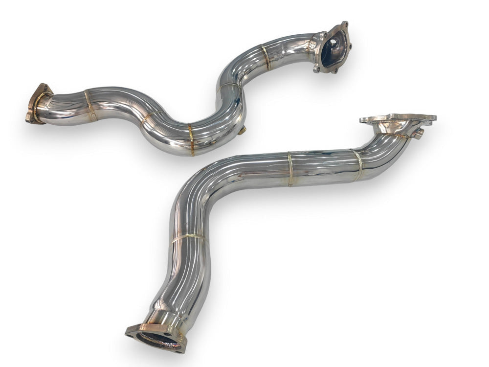 2013-2018 Audi Rs6/Rs7 Downpipes | C7/C7.5 No Heat Shield / Racing Downpipe (No Cat) Front Race