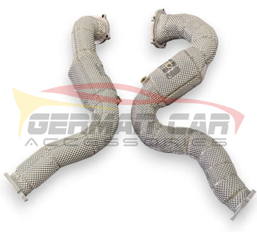 2013-2018 Audi Rs6/Rs7 Downpipes | C7/C7.5 Yes Heat Shield / Racing Downpipe (No Cat) Front Race