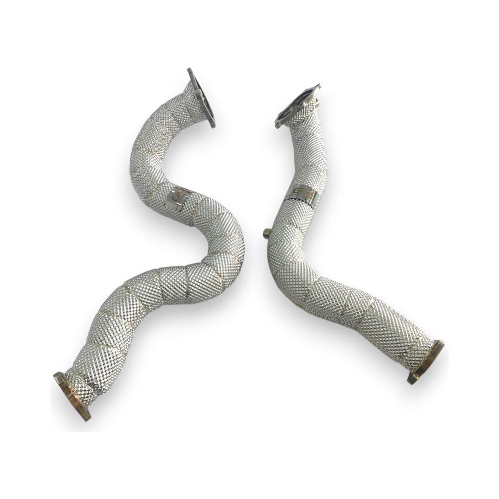 2013-2018 Audi Rs6/Rs7 Downpipes | C7/C7.5 Yes Heat Shield / Racing Downpipe (No Cat) Front Race