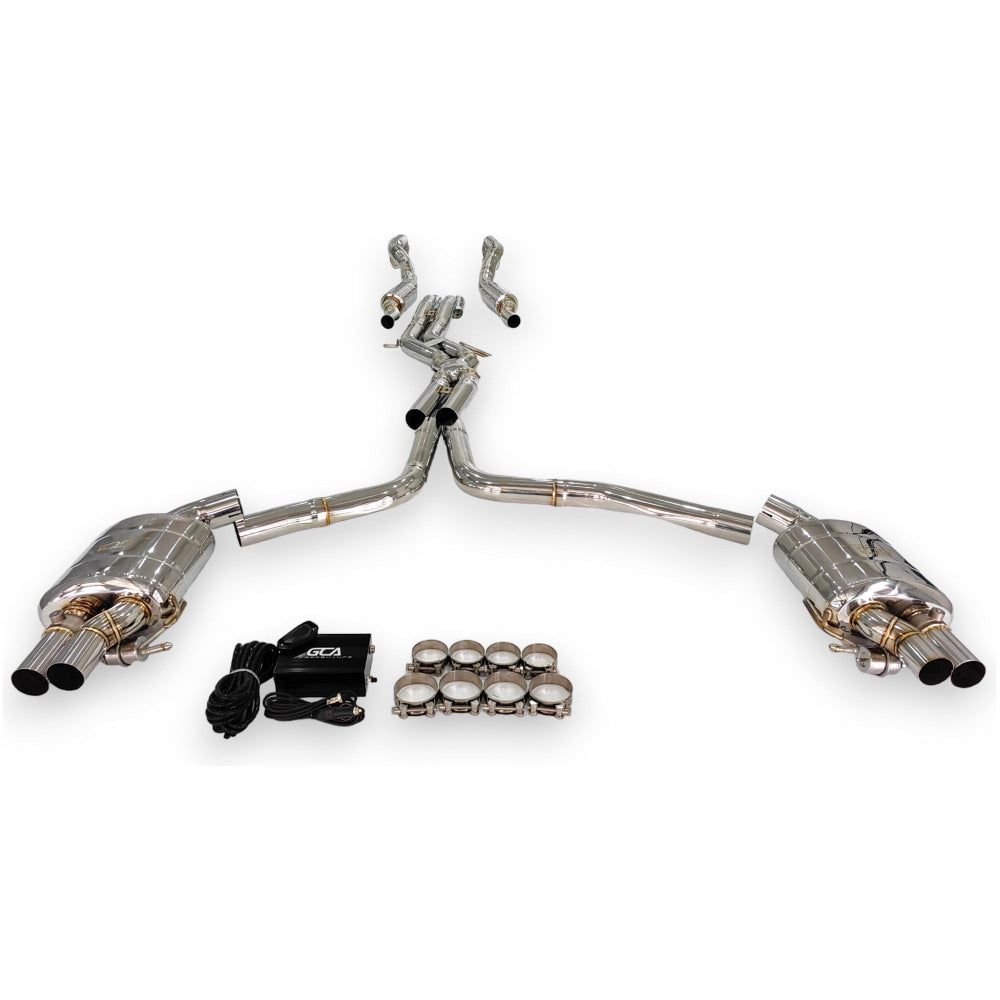 2013-2018 Audi Rs6/Rs7 Valved Sport Exhaust System | C7/C7.5 Stainless Steel / Chrome Tips