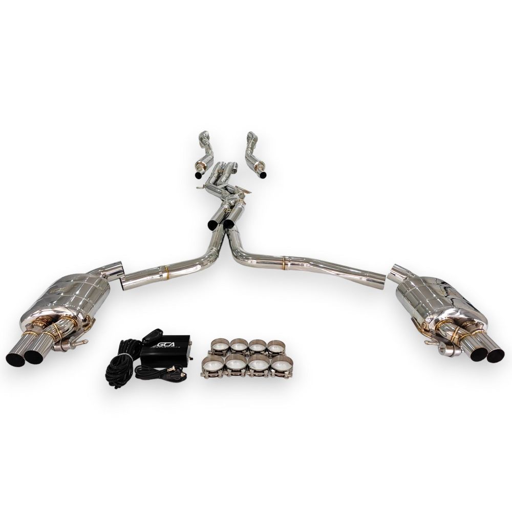 2013-2018 Audi Rs6/Rs7 Valved Sport Exhaust System | C7/C7.5 Stainless Steel / Chrome Tips