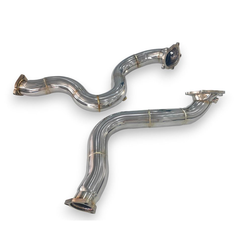 2012-2018 Audi S6/S7 Front Race Pipes | C7/C7.5 No Heat Shield / Racing Downpipe (No Cat)