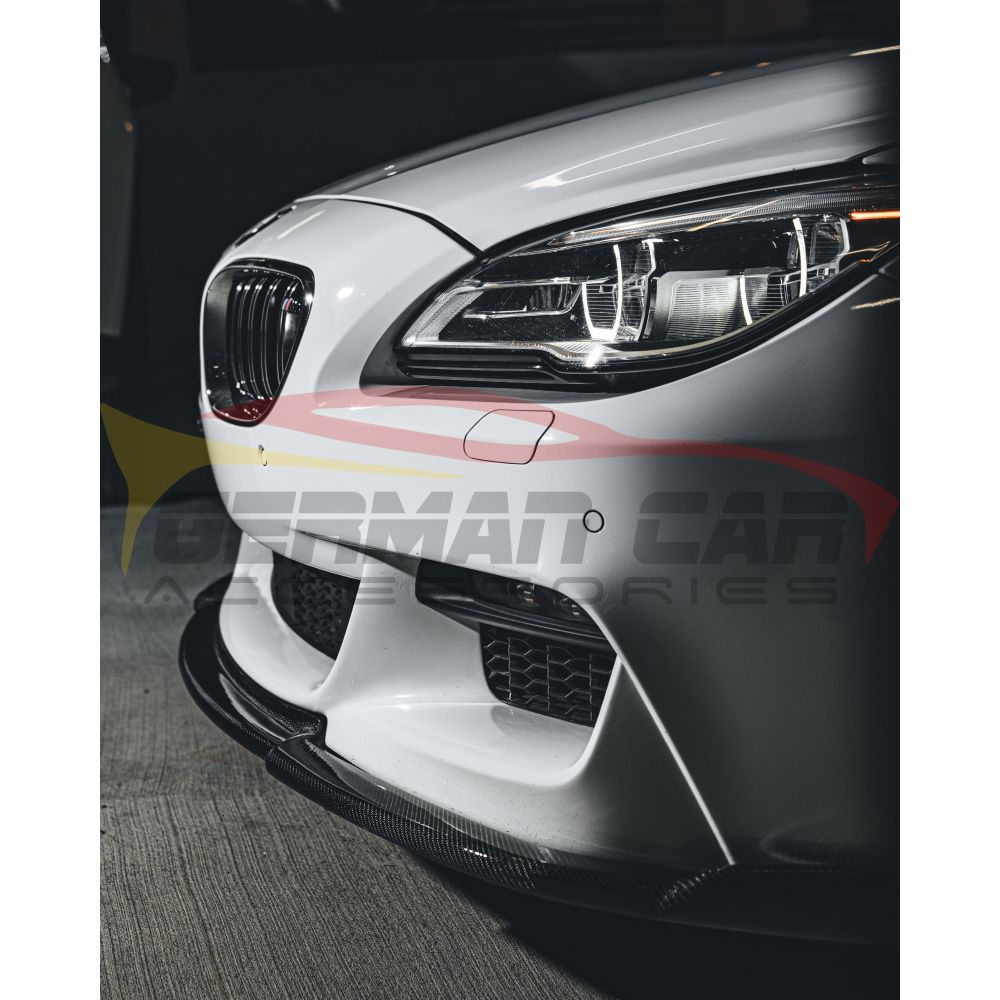 SUPRA_TUNNING Front Bumper Lip Spoiler – 4-Piece Kit – Fits 2012-2018 BMW 6-Series F06 F12 F13 M-Sport – Matt Black