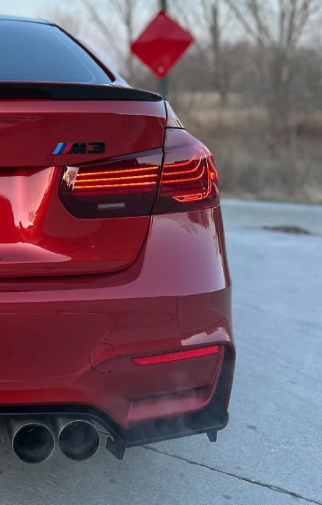 2013-2018 Bmw M3/3-Series Csl Style Laser Taillights | F80/F30 Red