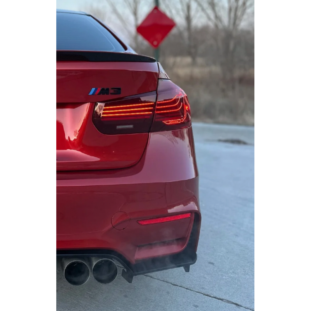 2013-2018 Bmw M3/3-Series Csl Style Laser Taillights | F80/F30 Red