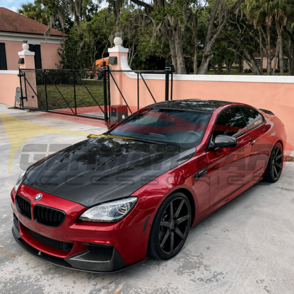 2013-2019 BMW 6-Series/M6 V Style Carbon Fiber Hood | F06/F12/F13 - Front Hood
