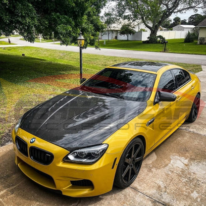 2013-2019 BMW 6-Series/M6 V Style Carbon Fiber Hood | F06/F12/F13 - Front Hood