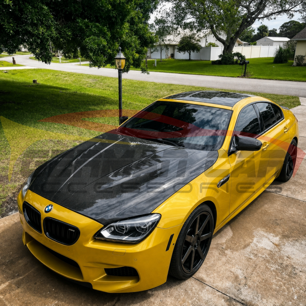 2013-2019 BMW 6-Series/M6 V Style Carbon Fiber Hood | F06/F12/F13 - Front Hood