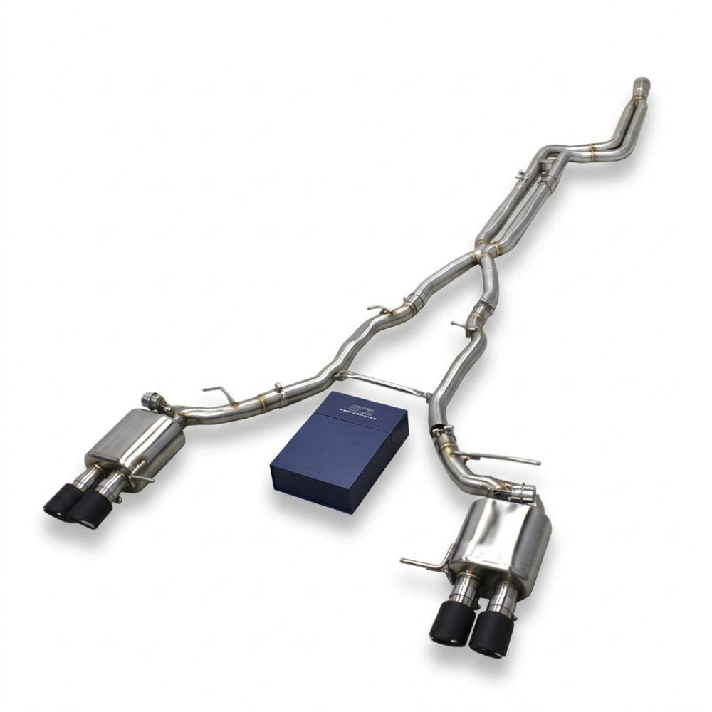2013-2019 BMW 640i 640i xDrive Valved Sport Exhaust System | F06 - Stainless Steel Exhaust / Chrome Tips - Exhausts