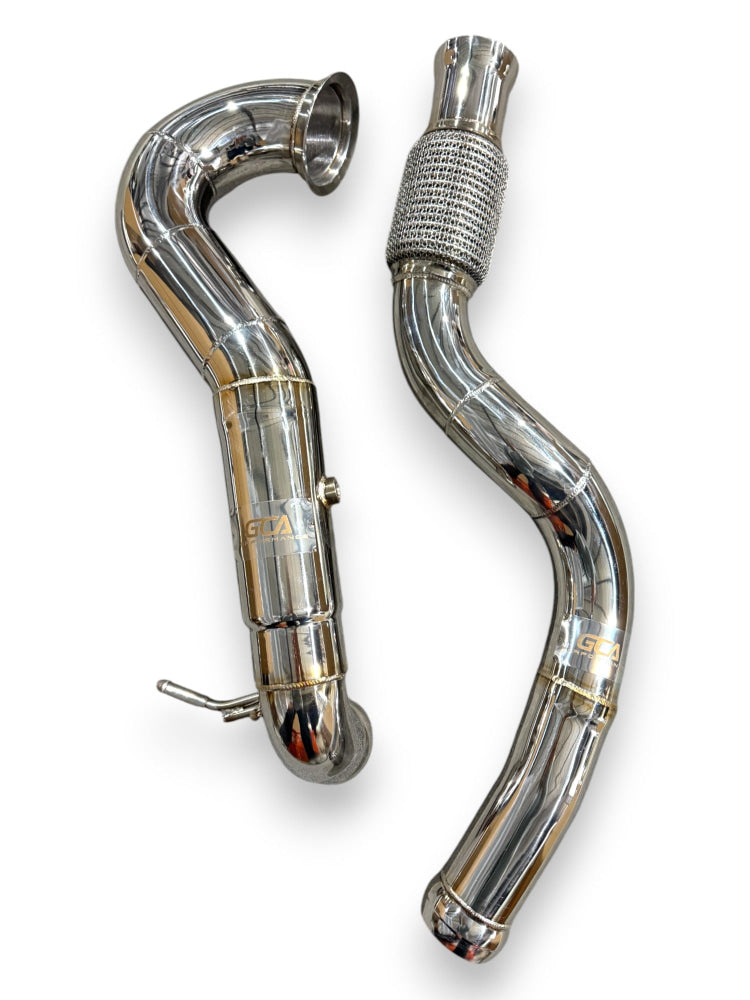 2013-2019 Mercedes CLA45 AMG Downpipe | W117 No Heat Shield / Racing Downpipe (No Cat) Downpipes