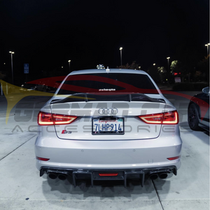 2014-2016 Audi A3/s3 Carbon Fiber Diffuser With Led Brake Light | 8V