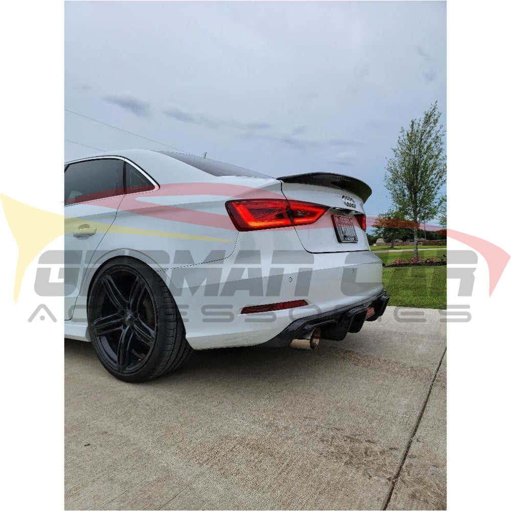 2014-2016 Audi A3/s3 Carbon Fiber Diffuser With Led Brake Light | 8V