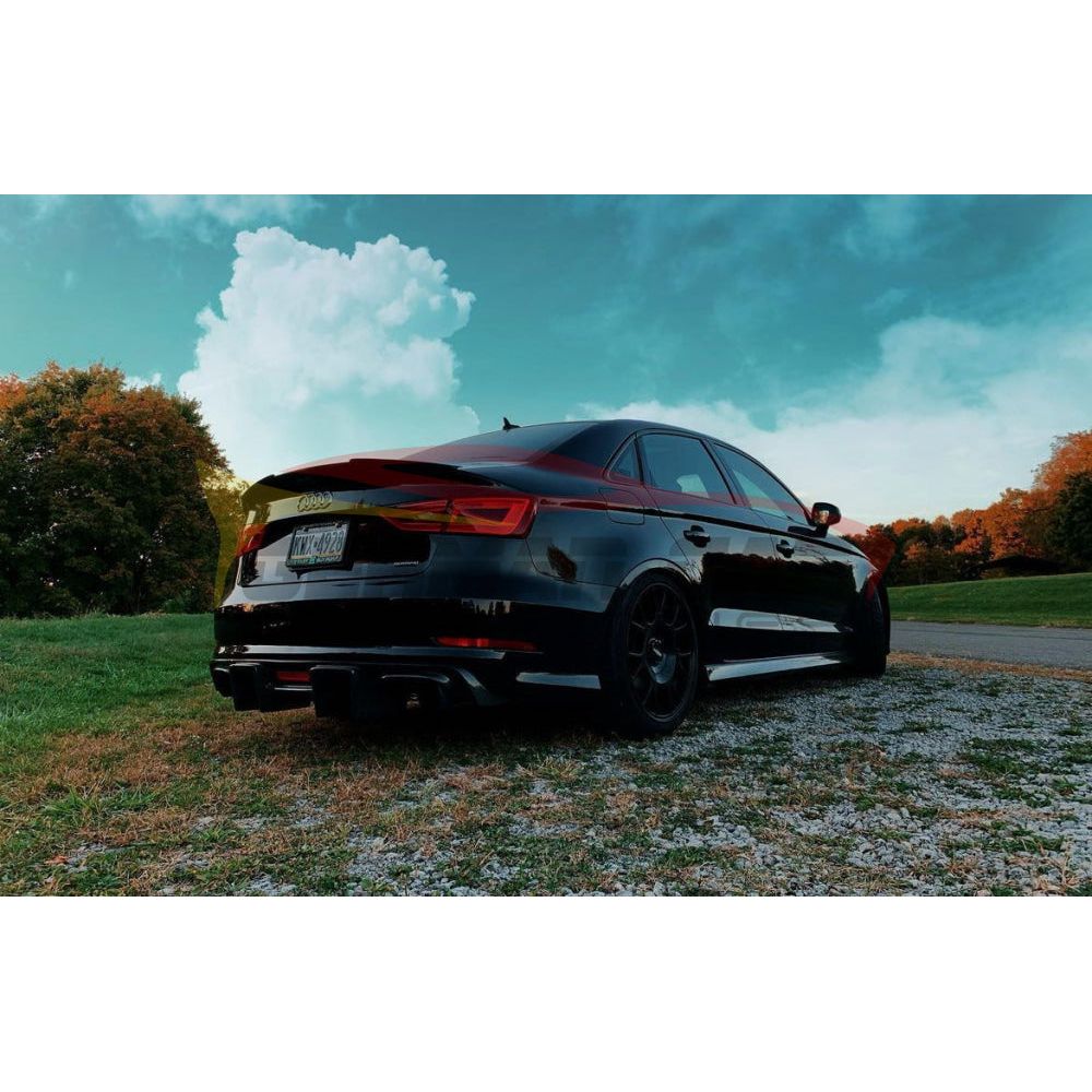 2014-2016 Audi A3/S3 Carbon Fiber Diffuser With Led Brake Light | 8V Rear Diffusers