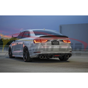 2014-2016 Audi A3/s3 Carbon Fiber Diffuser With Led Brake Light | 8V