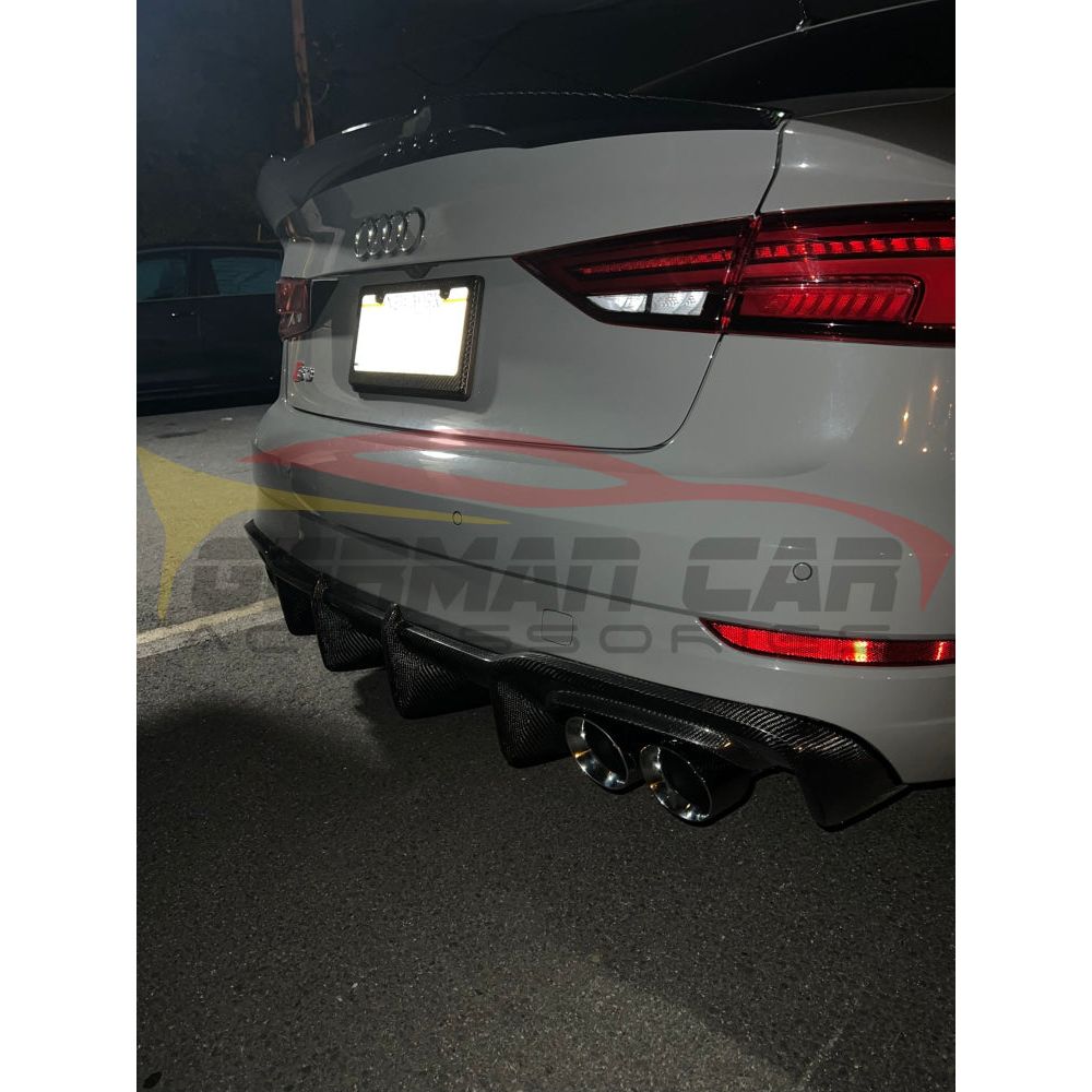 2014-2016 Audi A3/S3 V Style Carbon Fiber Trunk Spoiler | 8V Rear Spoilers