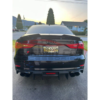 2014-2016 Audi A3/S3 V Style Carbon Fiber Trunk Spoiler | 8V Rear Spoilers