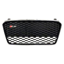 Load image into Gallery viewer, 2014-2016 Audi R8 Honeycomb Grille | Mk1 Facelift Chrome Silver Frame Black Net Front Grilles
