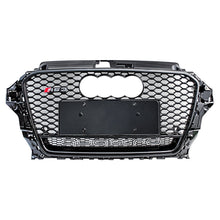 Load image into Gallery viewer, 2014-2016 Audi Rs3 Honeycomb Grille With Quattro In Lower Mesh | 8V A3/s3 Black Frame Net Emblem /
