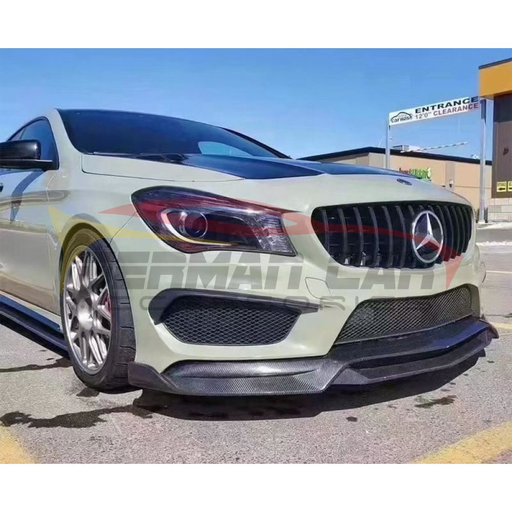 2014-2016 Mercedes-Benz CLA-Class Carbon Fiber Front Lip | W117/C117 - Front Lips/Splitters