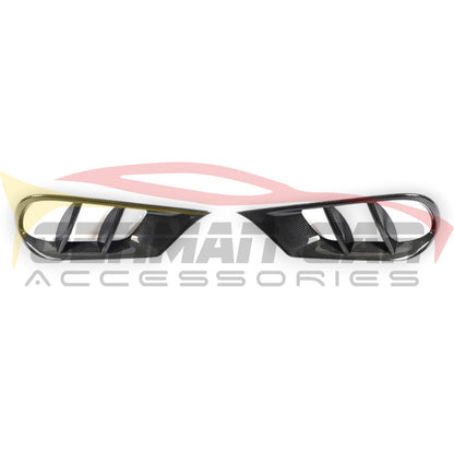 2014-2016 Mercedes-Benz E-Class Carbon Fiber Front Fender Vent Trim | W212 Facelift Additional Accessories