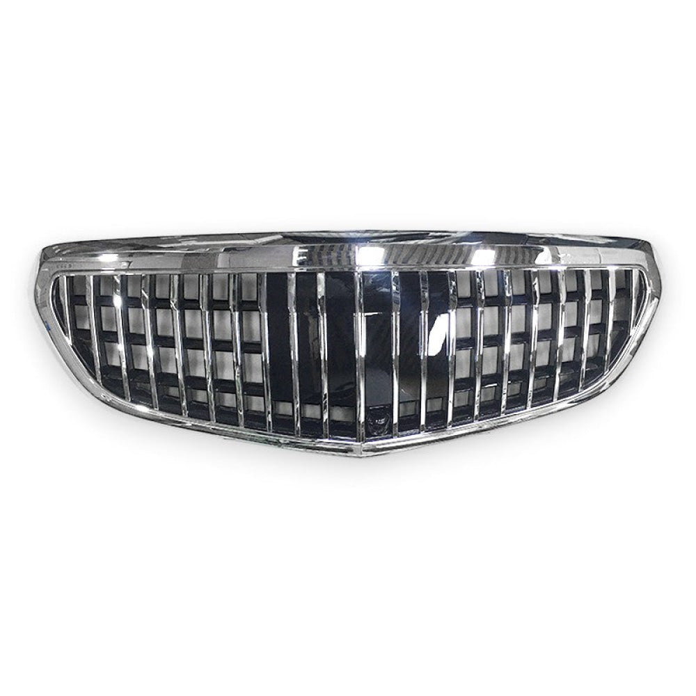 2014-2016 Mercedes-Benz E-Class Maybach Style Front Grille | W212 Face Lift - Chrome Silver - Front Grilles