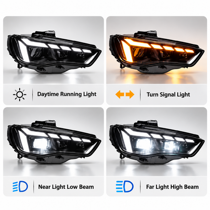 2014-2016 Audi A3/S3 RS5 Style LED Headlights | 8V