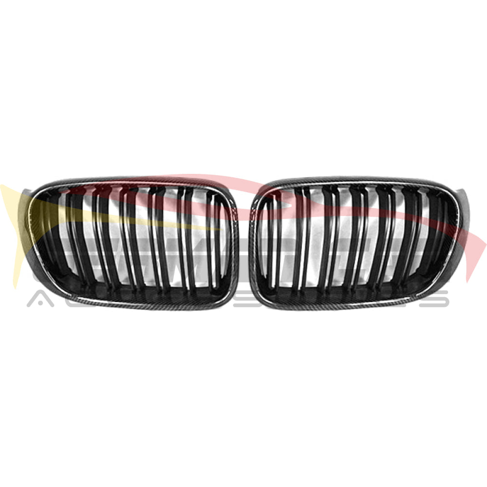 2014-2018 Bmw X3/X4 Dual Slat Kidney Grilles | F25/F26 Carbon Fiber