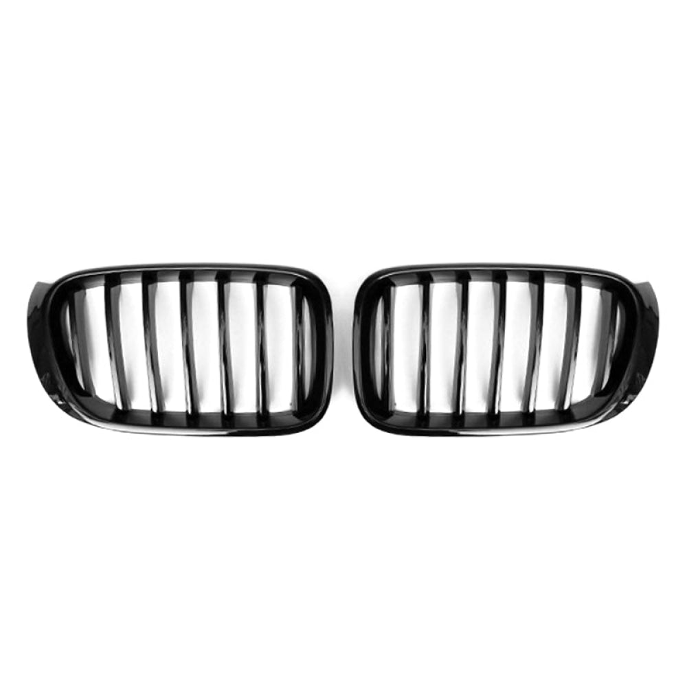 2014-2018 Bmw X3/X4 Single Slat Kidney Grilles | F25/F26 Gloss Black