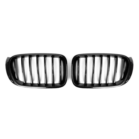 2014-2018 Bmw X3/X4 Single Slat Kidney Grilles | F25/F26 Gloss Black