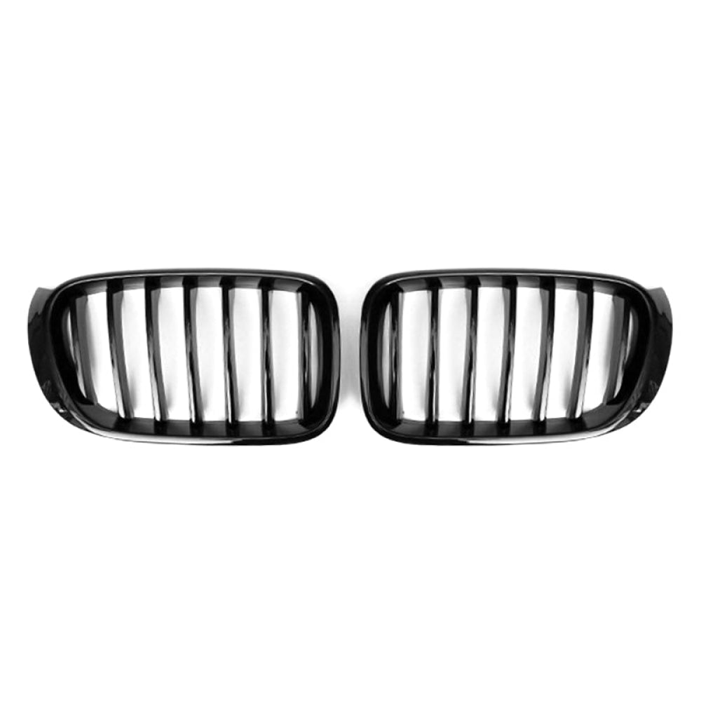 2014-2018 Bmw X3/X4 Single Slat Kidney Grilles | F25/F26 Gloss Black