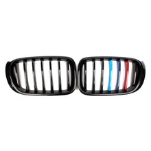 Load image into Gallery viewer, 2014-2018 Bmw X3/X4 Single Slat Kidney Grilles | F25/F26 Gloss Black With M Stripe
