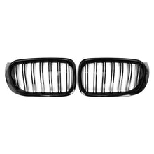 Load image into Gallery viewer, 2014-2018 Bmw X3/X4 Dual Slat Kidney Grilles | F25/F26 Gloss Black

