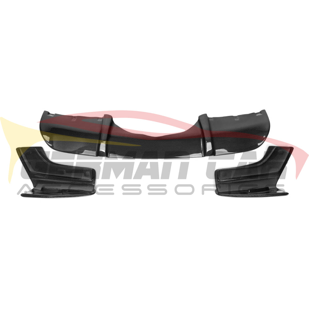 2014-2018 Bmw X5 M Performance Style Carbon Fiber Rear Diffuser With Splitters | F15 Mirror Caps