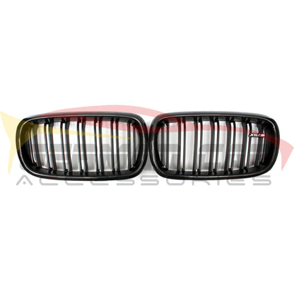 2014-2018 Bmw X5/X6/X5M/X6M Dual Slat Kidney Grilles | F15/F16/F85/F86 Carbon Fiber / X5M