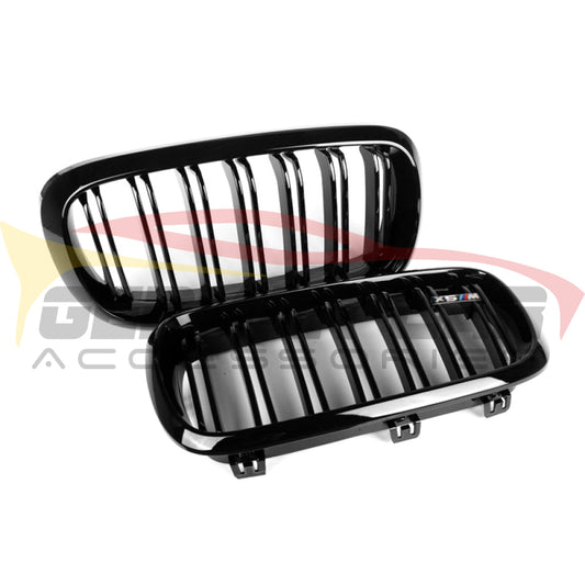 2014-2018 Bmw X5/X6/X5M/X6M Dual Slat Kidney Grilles | F15/F16/F85/F86 Gloss Black / X5M