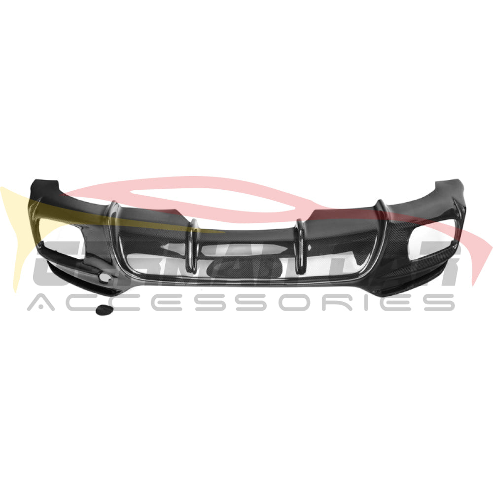 2014-2018 Bmw X6 3D Style Carbon Fiber Rear Diffuser | F16 Mirror Caps