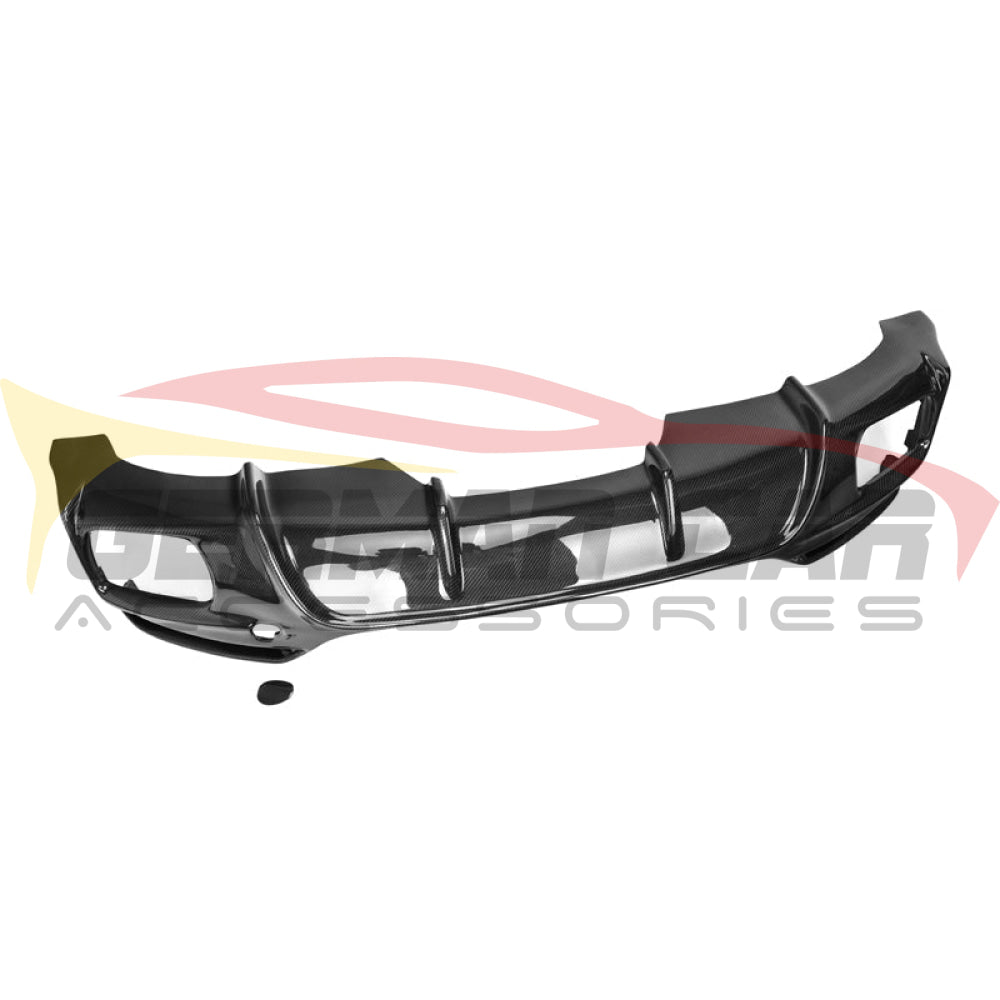 2014-2018 Bmw X6 3D Style Carbon Fiber Rear Diffuser | F16 Mirror Caps