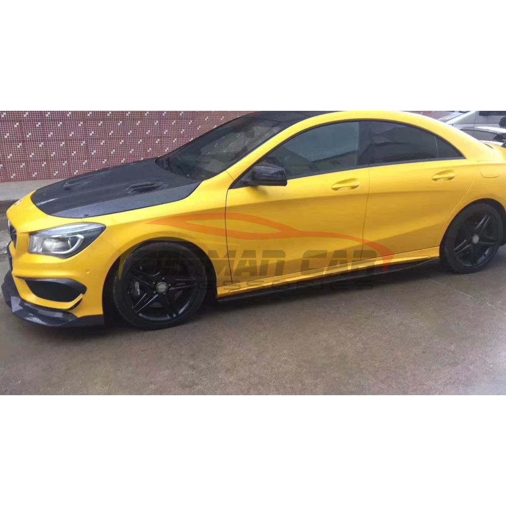 2014-2019 Mercedes-Benz CLA-Class Carbon Fiber Side Skirts | W117/C117 - Side Skirts