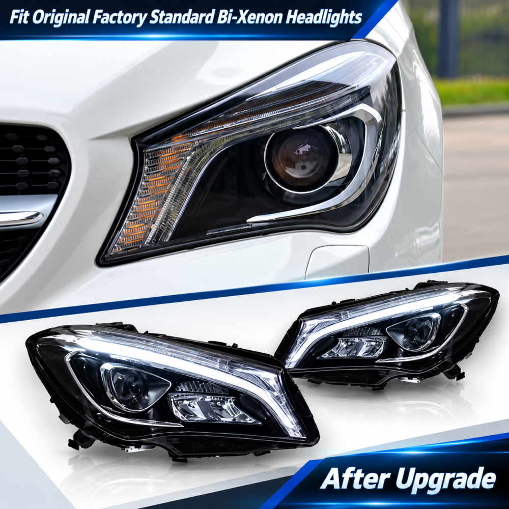 2014-2019 Mercedes-Benz CLA LED Headlights | W117 - Xenon Headlights - Headlights