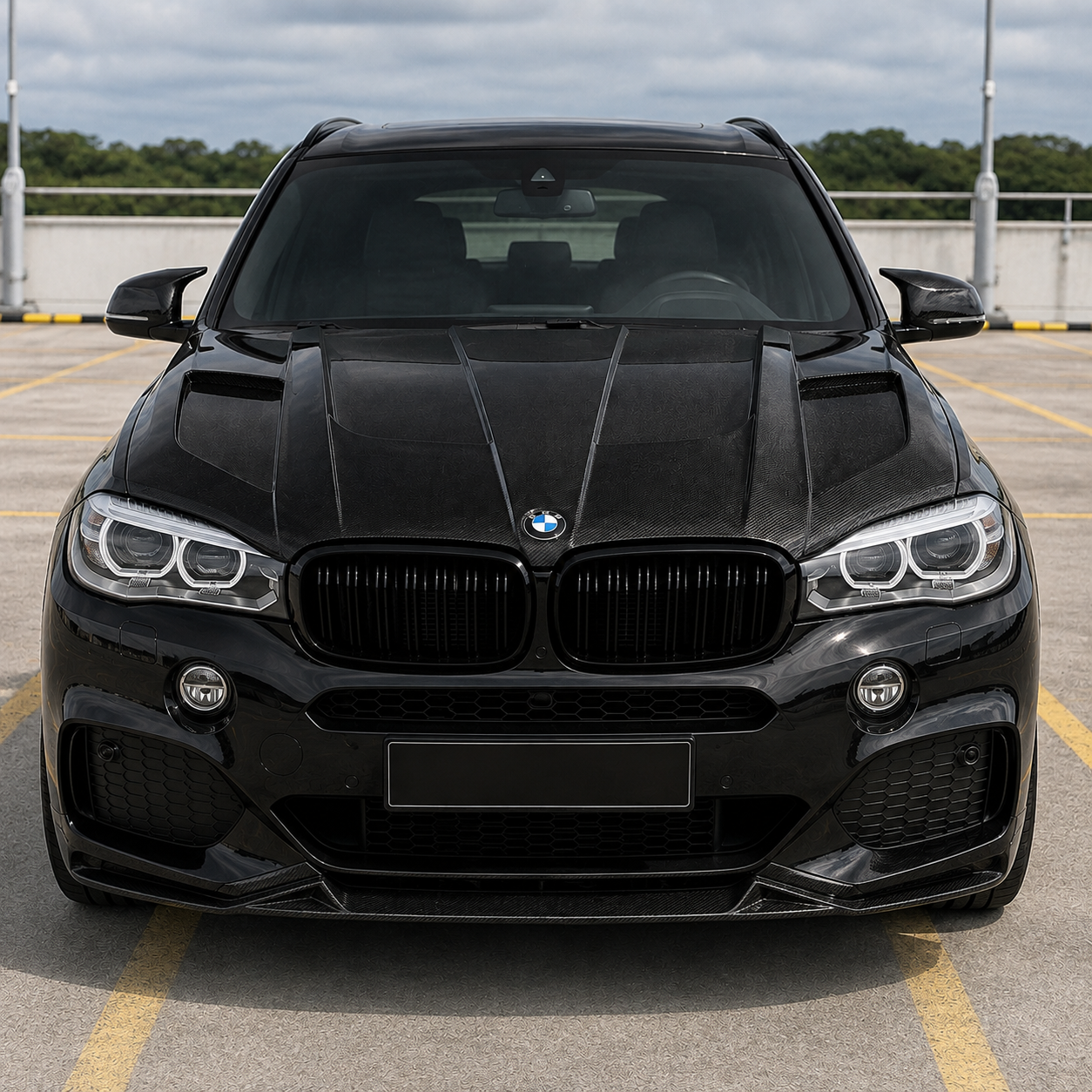 2014-2019 BMW X5/X6/X5M/X6M LD Style Carbon Fiber Hood | F15/F16/F85/F86