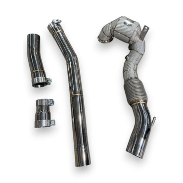 2014-2020 Audi A3/S3 Downpipe | 8V/8V.5 A3/S3 Yes Heat Shield / 200 Cell Euro 6 Sport High Flow Cat Downpipes
